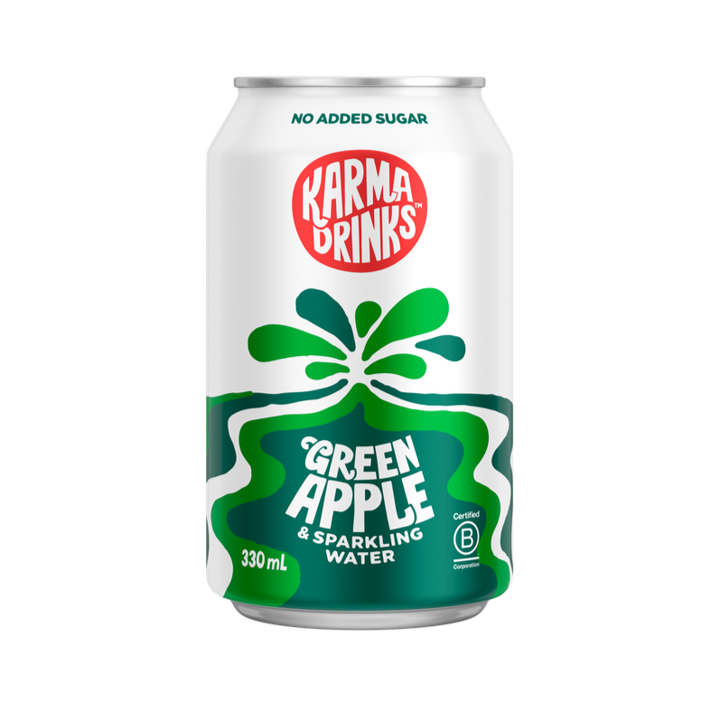 NEW!!! Green Apple & Sparkling Water - 330ml cans 24pk