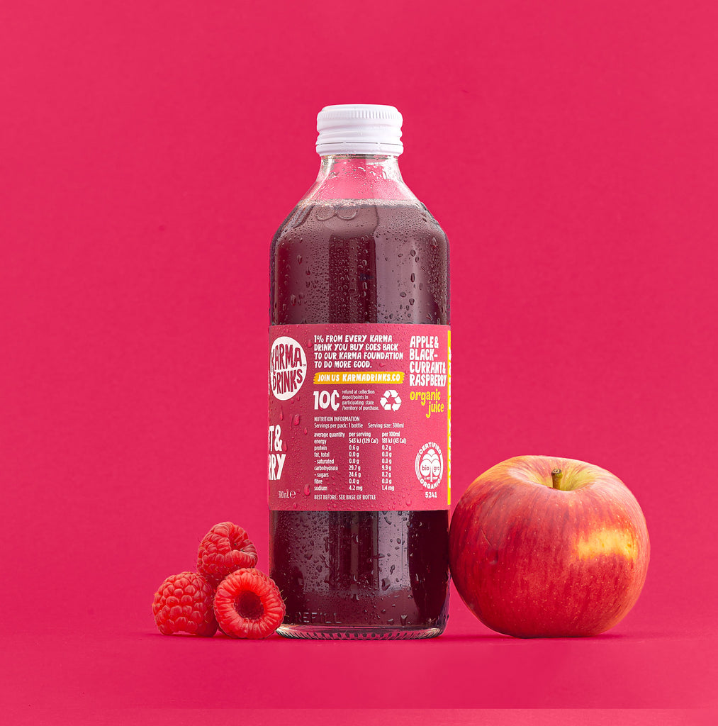 Karma Apple, Blackcurrant & Raspberry Juice